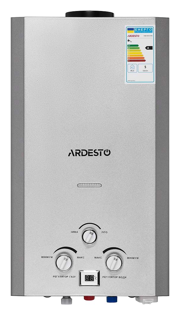 Фото - Газова колонка Ardesto TFGBH-10B-X1-Steel