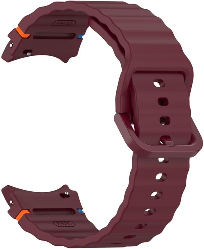 Фото - Ремінець для смарт-годинника BeCover Ribbed Tape for Samsung Galaxy Watch (20mm) 3 41mm/4 40mm-44mm/5 40-44mm/6 40-44mm/7 40-44mm Red Wine (712049)