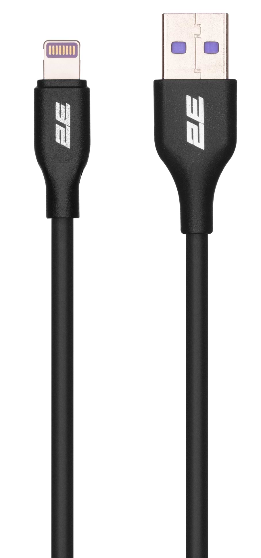 Кабель синхронізації даних 2E USB-A - Lightning Glow 1 m Black (2E-CCAL-BL)