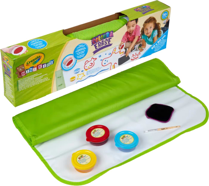Килимок для малювання Crayola Mini Kids Багаторазовий з фарбами (81-1528) - Фото 1