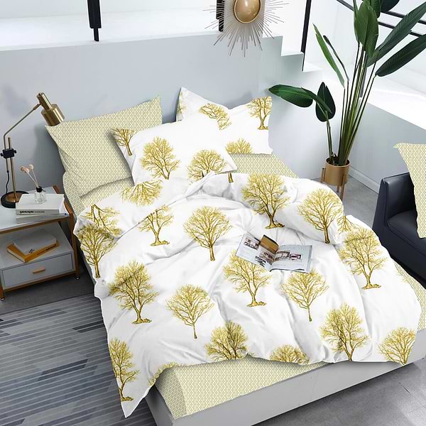 Фото - Комплект постільної білизни Zastelli Tree бязь 175210 Зелений (18615)