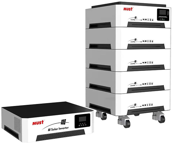 Фото - Система зберігання енергії Must 5kWt +Батарея 5120 Wh (HBP18-52481PRO)
