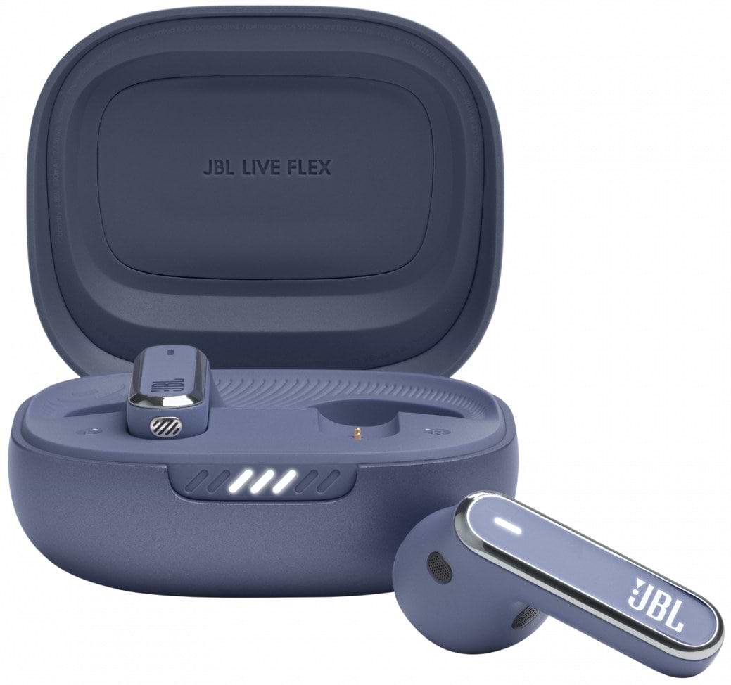 Навушники вкладиші бездротові TWS JBL Live Flex Blue (JBLLIVEFLEXBLU) - Фото 1