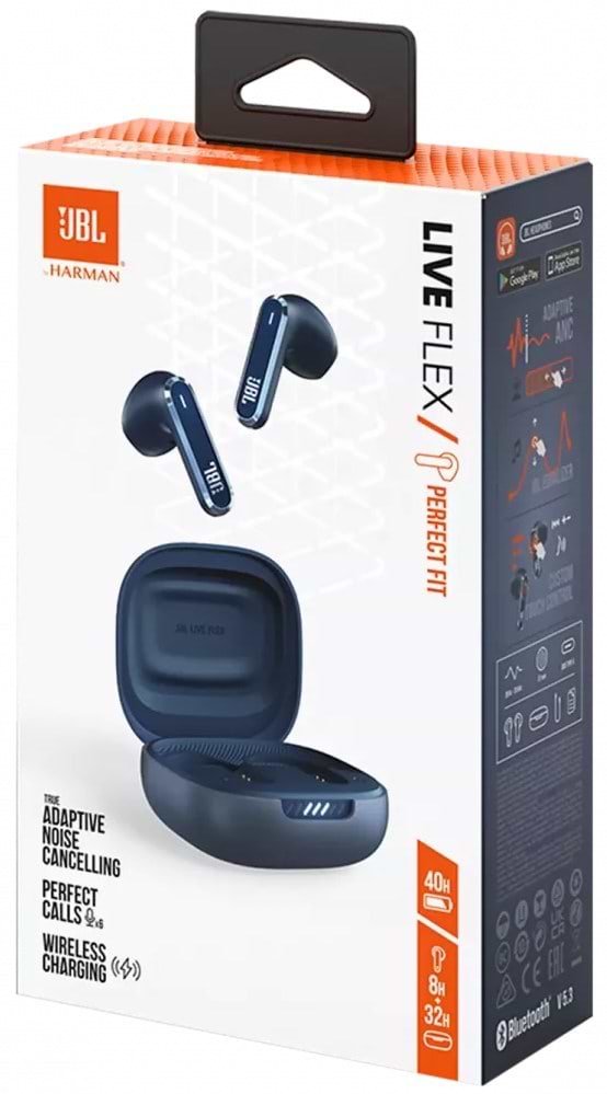 Фото - Навушники вкладиші бездротові TWS JBL Live Flex Blue (JBLLIVEFLEXBLU)
