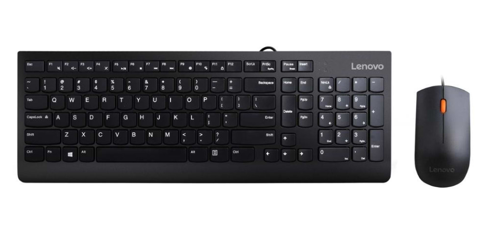 Клавіатура+миша Lenovo 300 USB Combo UKR (GX31D64833) - Фото 1