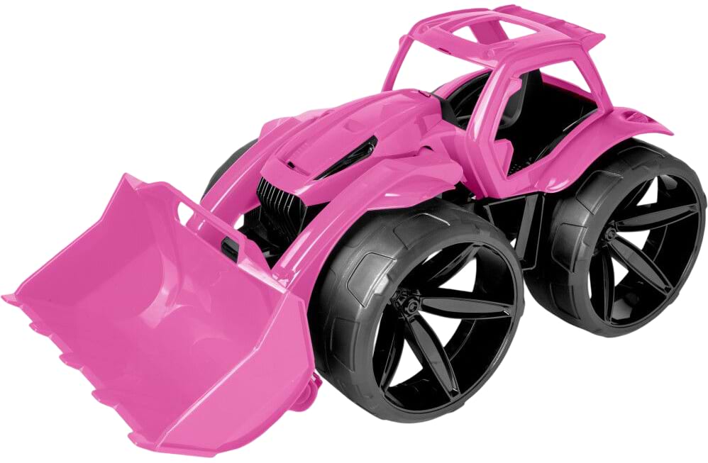 Базовый игровой транспорт для малыша Wader Maximus бульдозер розовый (64560)