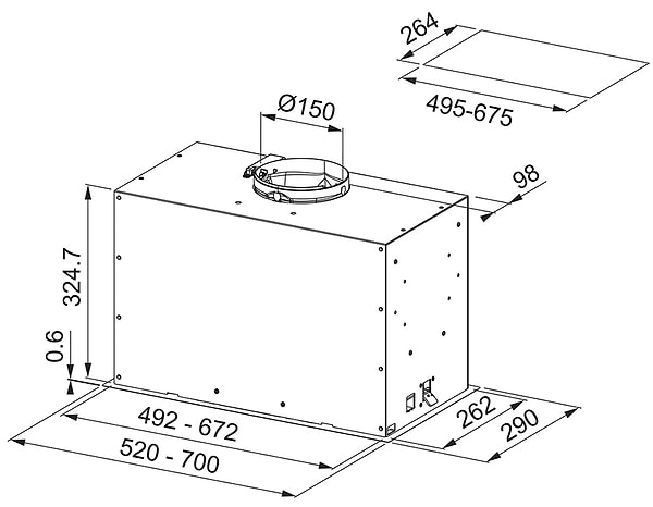 Фото - Вытяжка встраиваемая Franke Box Flush EVO FBFE WH MATT A52 
