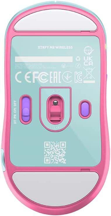 Фото - Миша бездротова ігрова Xtrfy M8 WIRELESS Frosty Mint (M8W-RGB-MINT)