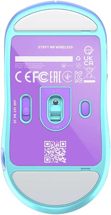 Фото - Миша бездротова ігрова Xtrfy M8 WIRELESS Frosty Purple (M8W-RGB-PURPLE)