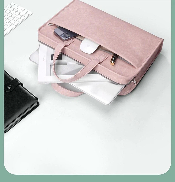 Фото - Сумка для ноутбука MAXPRO Брендовая с подвеской в ​​виде медведя розового 16"