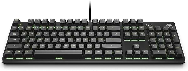 Фото - Клавіатура дротова ігрова HP Pavilion Gaming 550 RGB 104key Red Hybrid USB (9LY71AA) Black