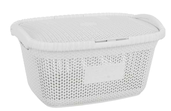 Корзина для белья VIOLET HOUSE 1002 Виолетта White 28 л