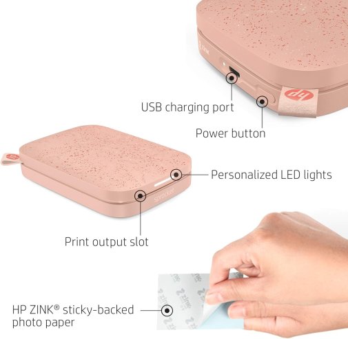 Фото - Фотопринтер HP Sprocket Pink (HPISPP)