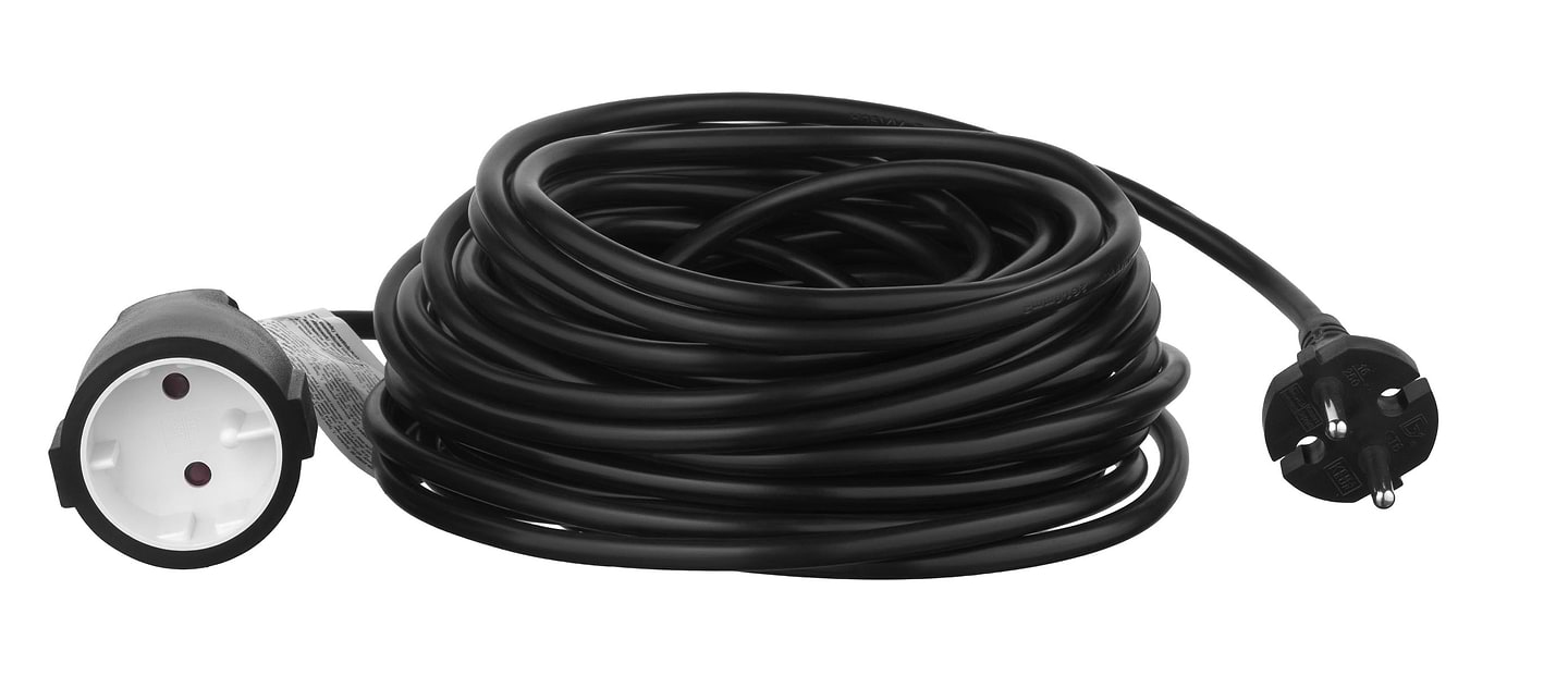 Удлинитель 220В 2E 1 розетка 15 м Black (2E-PC210M15)