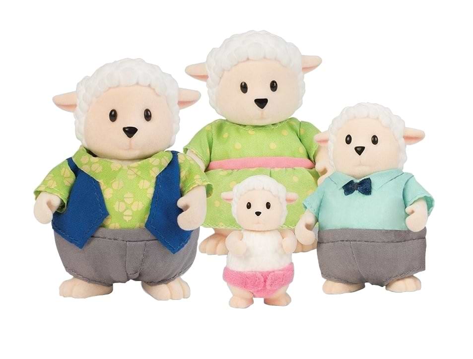Коллекционные фигурки Li'l Woodzeez Семья Овечек (6159Z)