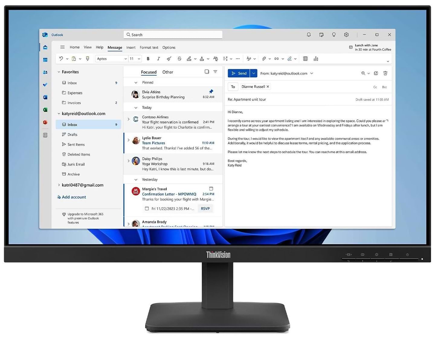 Купити Монітор Lenovo 64B5KAT1UA - Фото 1 Монітор Lenovo 64B5KAT1UA - Фото 1