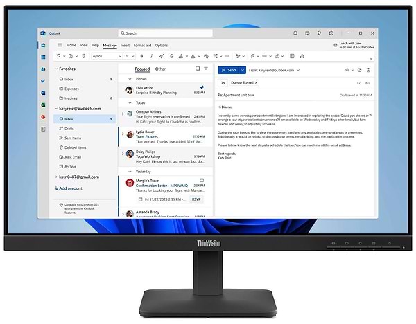Фото - Монітор Lenovo 64B5KAT1UA