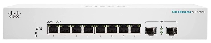 Фото - Коммутатор локальної мережі (Switch) Cisco CBS220-8T-E-2G-EU