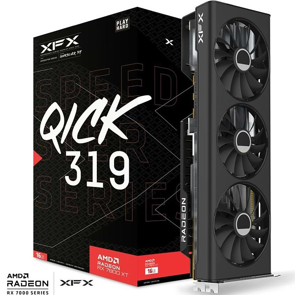 Фото - Видеокарта XFX Radeon RX 7800 XT Speedster QICK 319 Core Edition (RX-78TQICKF9)