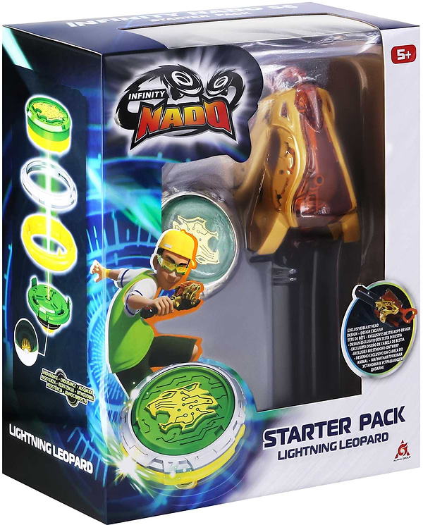 Фото - Волчок Auldey Infinity Nado VI серия Starter Pack Lighting Leopard (EU654114)