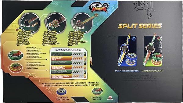 Фото - Волчок Auldey Infinity Nado VI серія Split Series Flaming Wind Dragon Tiger (EU654145)