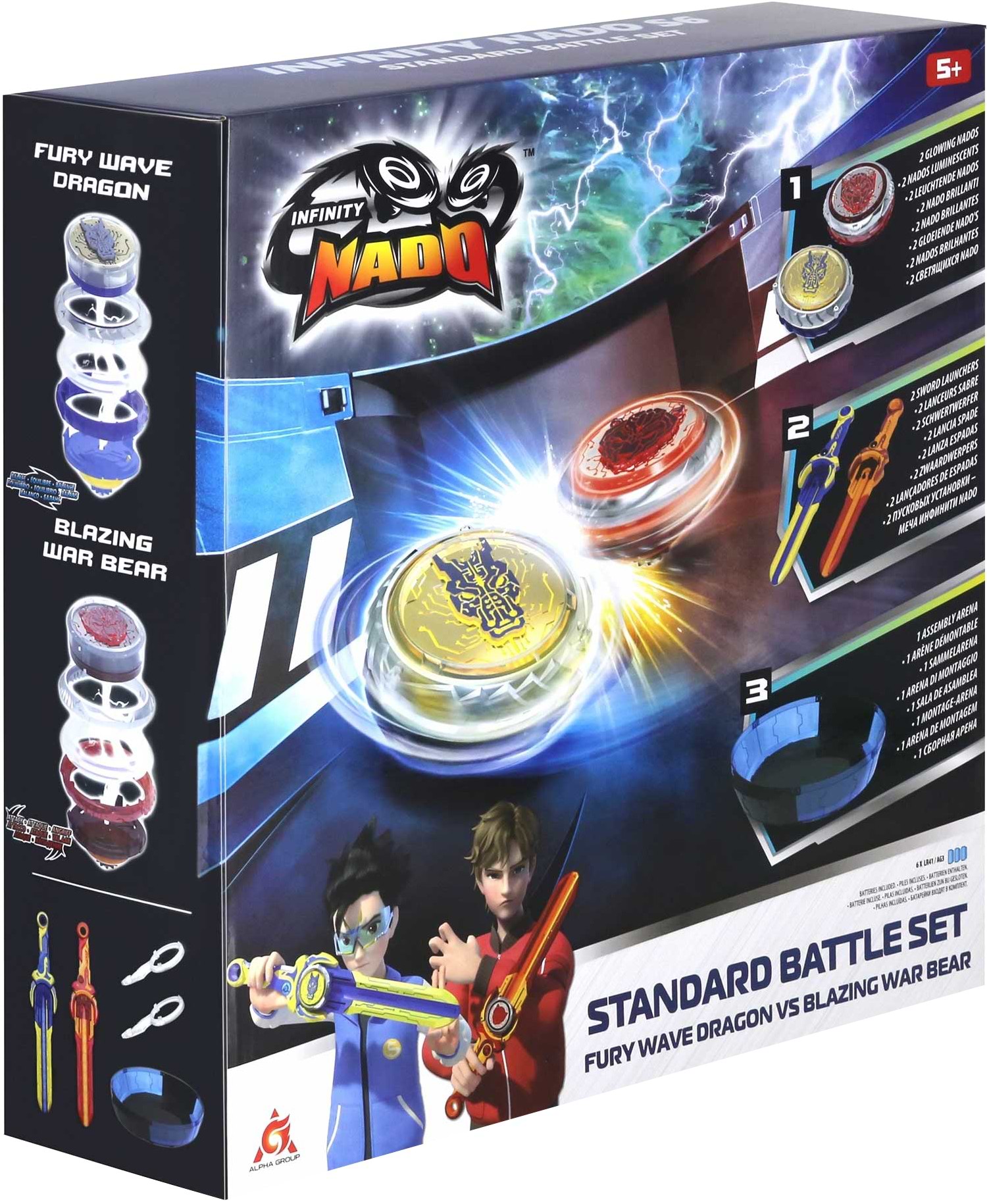 Купить Волчок Auldey Infinity Nado VI Battle Set Fury Wave Dragon vs Blazing War Bear (EU654181) - Фото 1 Волчок Auldey Infinity Nado VI Battle Set Fury Wave Dragon vs Blazing War Bear (EU654181) - Фото 1