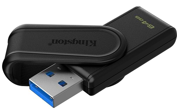 Фото - Флеш USB Kingston DataTraveler Exodia S 64 ГБ Black + Black (DTXS/64GB)