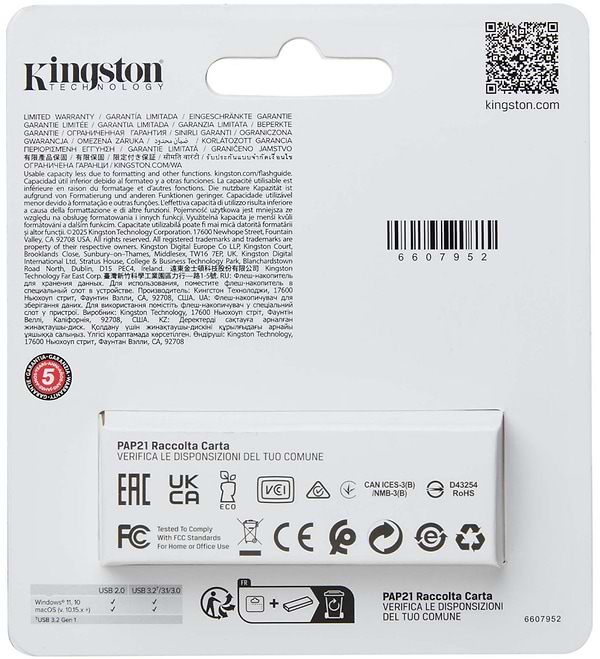 Фото - Флеш USB Kingston DataTraveler Exodia S 64 ГБ Black + Black (DTXS/64GB)