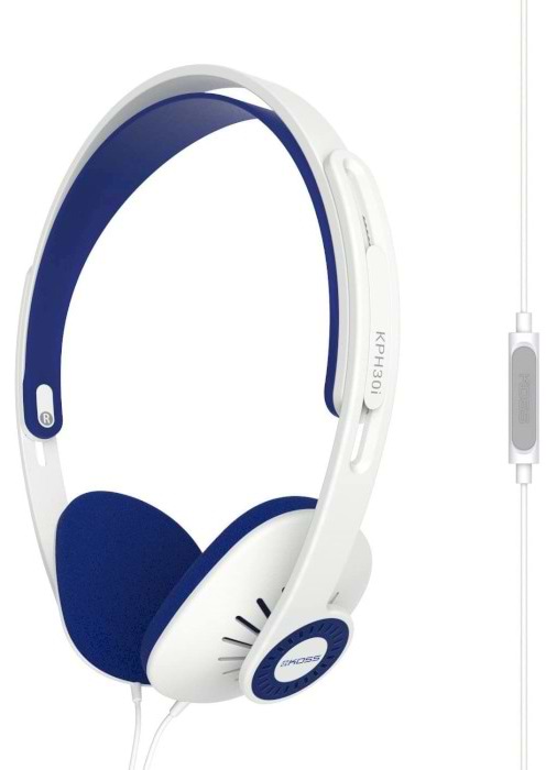 Фото - Наушники накладные проводные Koss KPH30iW On-Ear Mic White