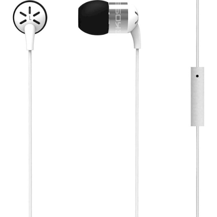 Наушники вкладыши проводные Koss KEB25iW In-Ear Mic White - Фото 1