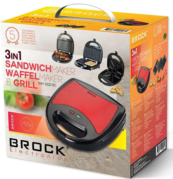 Фото - Бутербродниця BROCK SSM 2003 RD