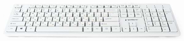Фото - Клавіатура дротова Gembird KB-MCH-03-W-UA White USB