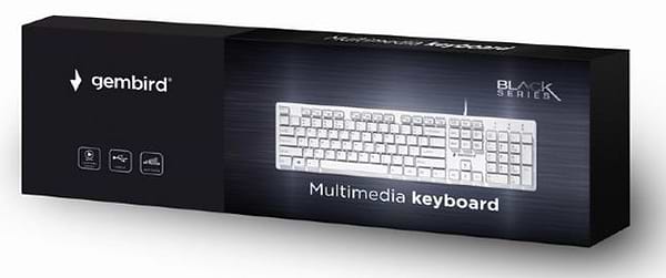 Фото - Клавіатура дротова Gembird KB-MCH-03-W-UA White USB