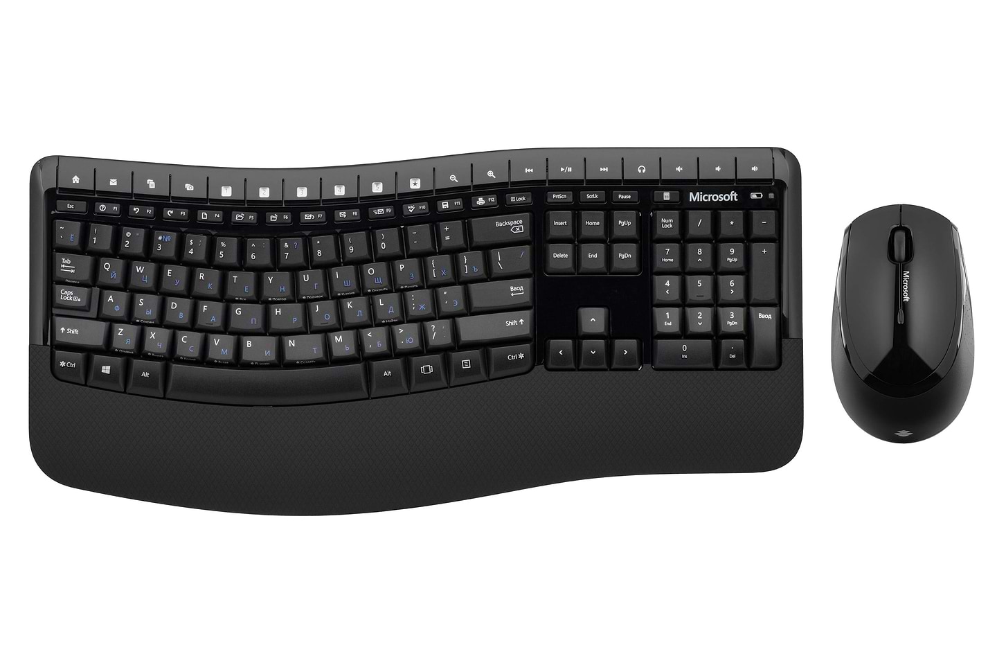 Клавиатура и мышь беспроводная Microsoft WL Comfort Desktop 5050 Blue (PP4-00017) - Фото 1