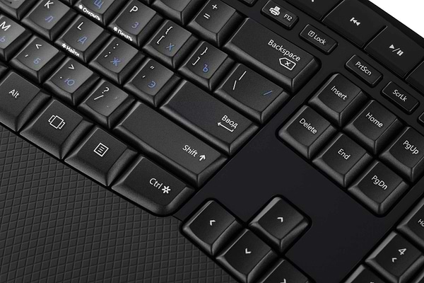 Фото - Клавиатура и мышь беспроводная Microsoft WL Comfort Desktop 5050 Blue (PP4-00017)