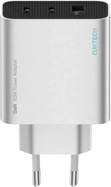 Сетевое зарядное устройство CUKTECH 65W GaN 2C1A (AD653CEU) Grey (CUKAD653EUGR)
