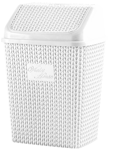 Фото - Корзина для мусора VIOLET HOUSE 0026 Виолетта White 10 л