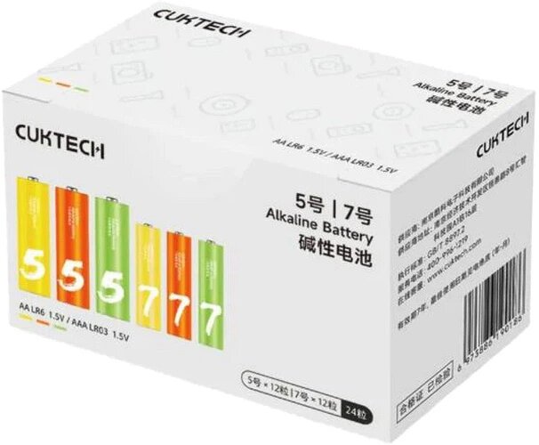 Элемент питания тип LR06-AA/LR03-AAA CUKTECH 12 AA+12 AAA B10 (CUKAAB10CNCM)