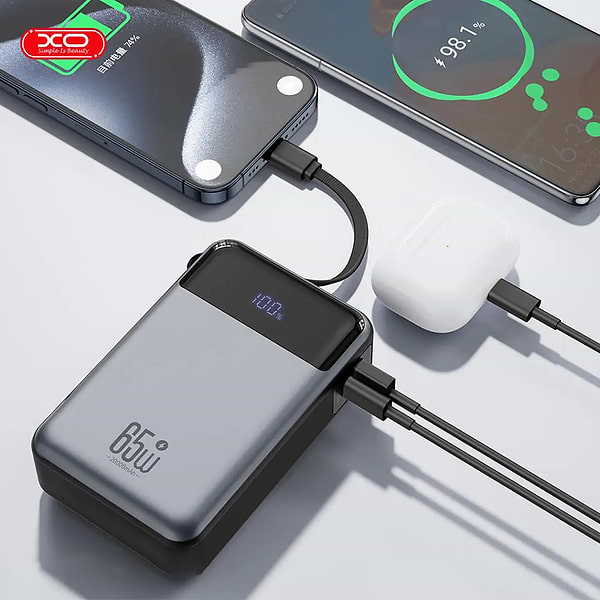 Фото - Батарея мобільна XO PR267.gray 20000mAh