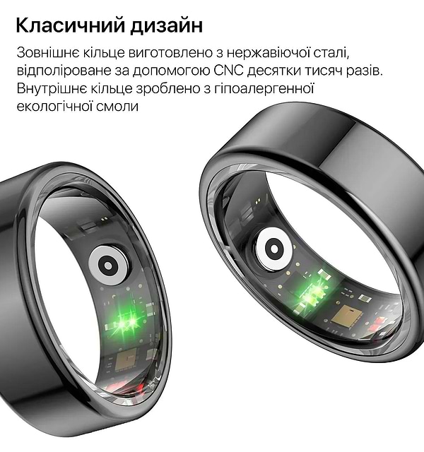 Фото - Смарт-кольцо INSPIRE Black Размер11 (HSR02-11)