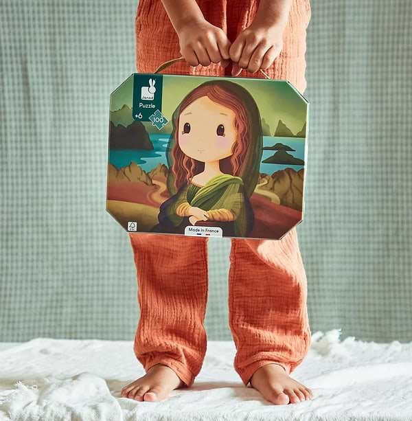 Фото - Пазлы (5-7 лет) Janod по мотивам Леонардо да Винчи 100 шт. (J02579)