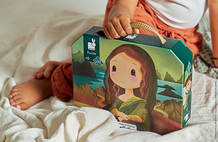 Фото - Пазлы (5-7 лет) Janod по мотивам Леонардо да Винчи 100 шт. (J02579)