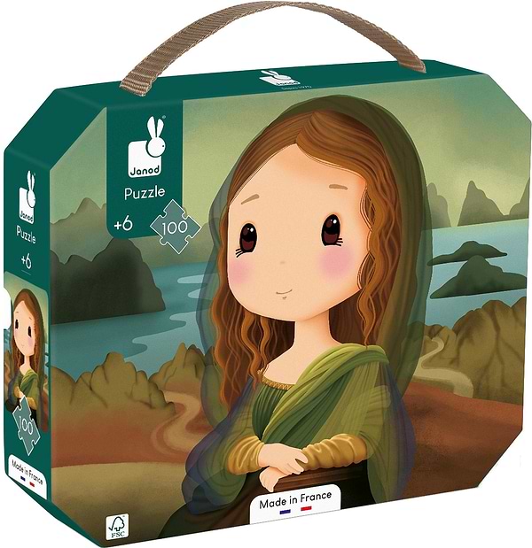 Фото - Пазлы (5-7 лет) Janod по мотивам Леонардо да Винчи 100 шт. (J02579)