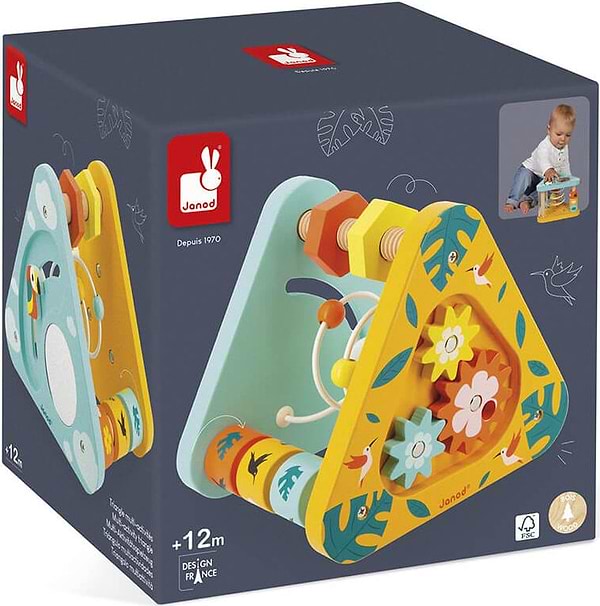 Фото - Игровой центр для малыша Janod Треугольник тропик (J08268)