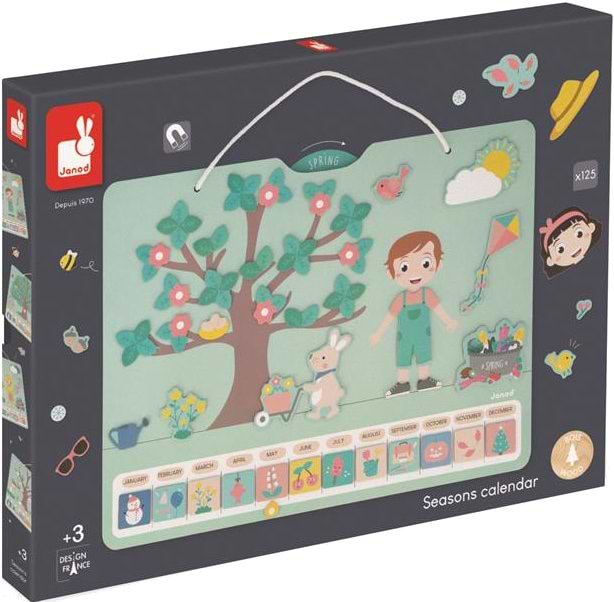 Настільна гра (3-4 роки) Janod Пори року англ.мова (J05464)