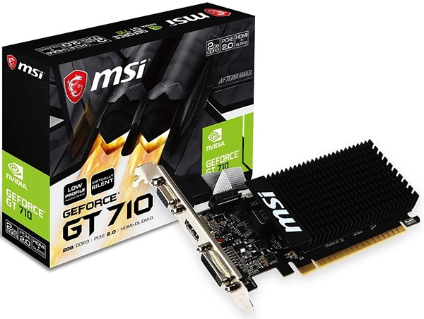 Фото - Відеокарта MSI GeForce GT 710 2GB GDDR3 LP (912-V809-3814)