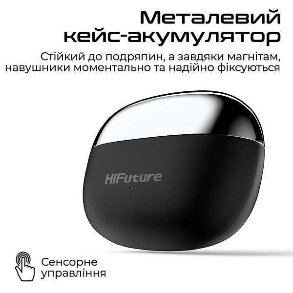 Фото - Навушники вкладиші бездротові TWS HiFuture flexclip.black