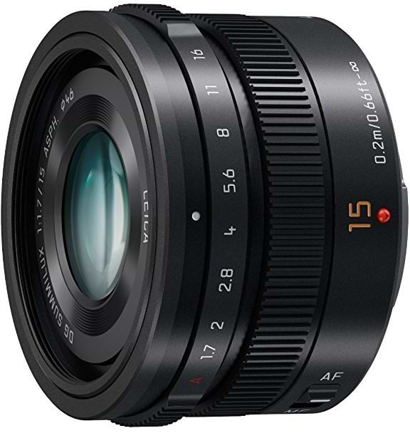 Фото - Об'єктив до фотокамери Panasonic Micro 4/3 Lens 15mm f/1.7 ASPH Black (H-X015E9-K)