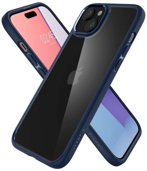 Фото - Чехол для смартфона Spigen for Apple iPhone 15 Ultra Hybrid, Navy Blue (ACS06801)