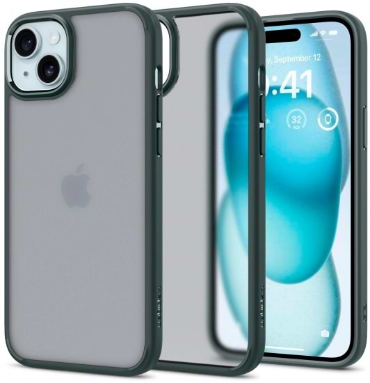 Фото - Чохол для смартфону Spigen for Apple iPhone 15 Ultra Hybrid, Frost Green (ACS06798)